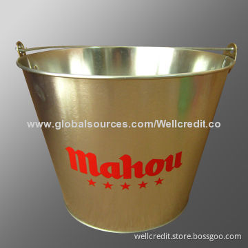 Galvanized ice bucket